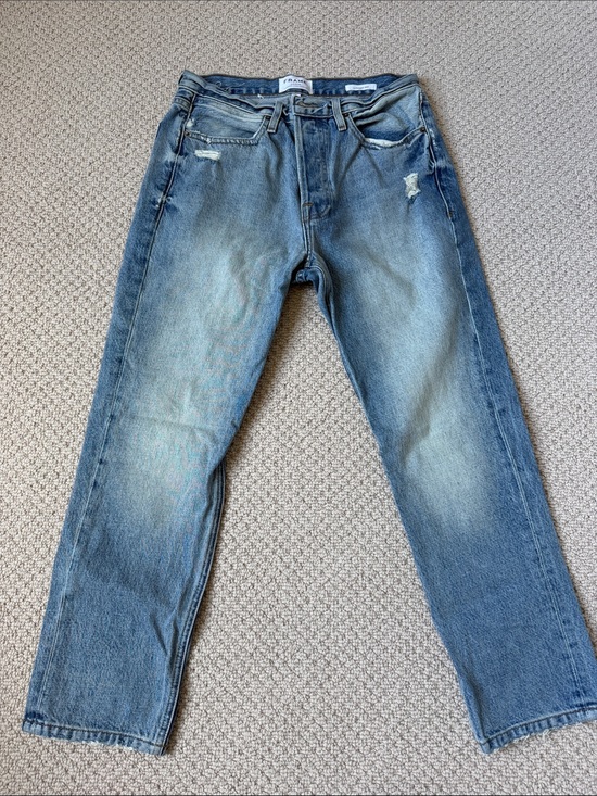 Frame Denim Denim - Frame Denim Women's Boot Cut Jeans in Light Blue Wash